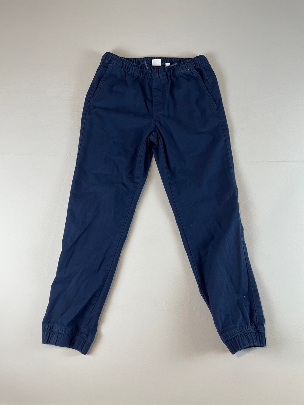 Gap Boys Twill Cargo Joggers Navy Size M (8) Cotton Relaxed Fit